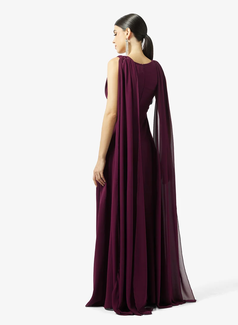 ايلا ليمتد اديشن فستان - بأكمام ذيل مبالغ فيها